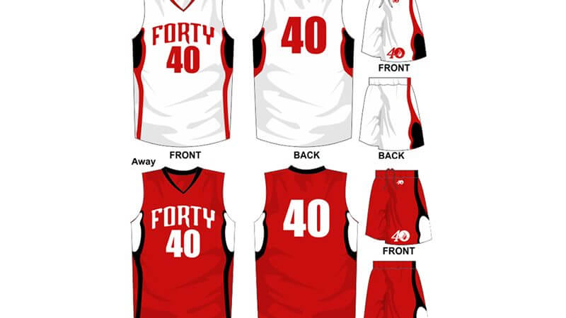 white uniform with red alternate
