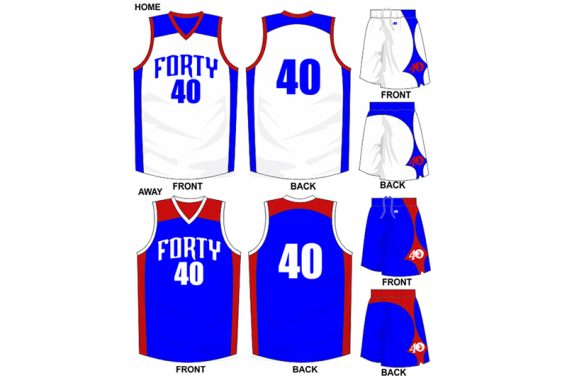 white and blue alternate with blue and red alternate