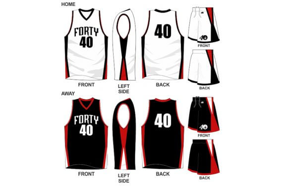 white uniform with black alternate