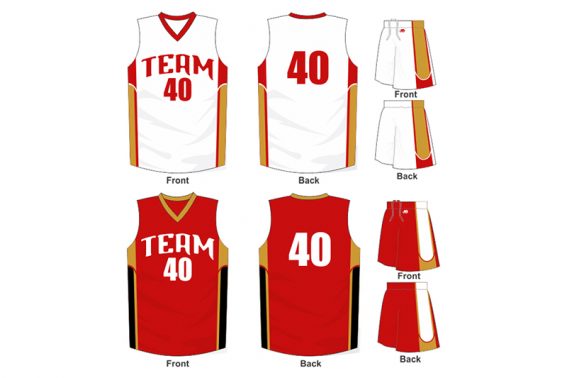 white with orange and red sides, alternate is red with black and orange sides