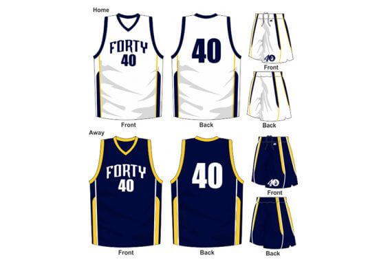 white uniform and navy alternate