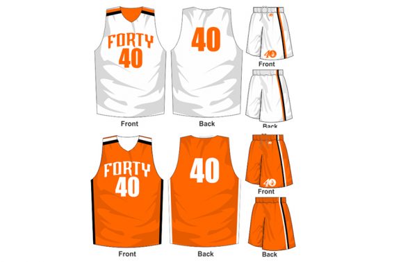 white uniform with orange alternate
