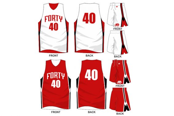 white uniform with red alternate