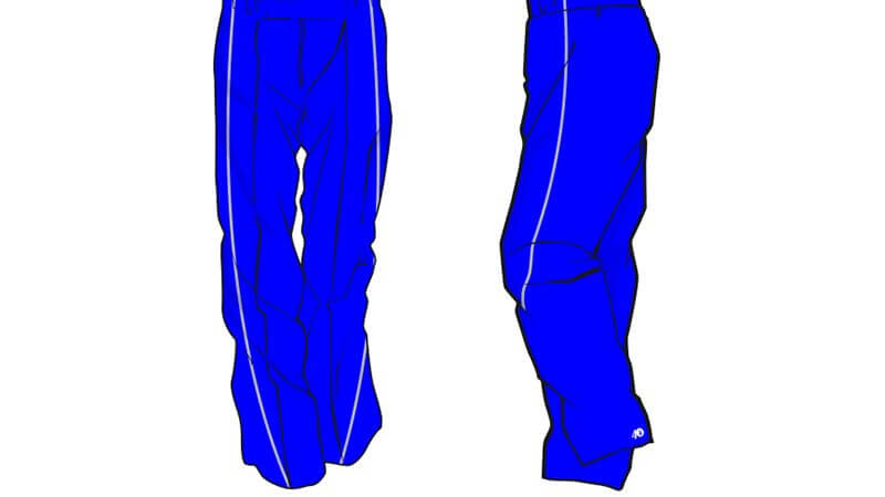 blue with white stripe on the side sweatpants