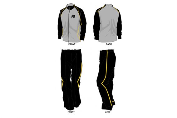 black and grey sweat pants and hoodie set