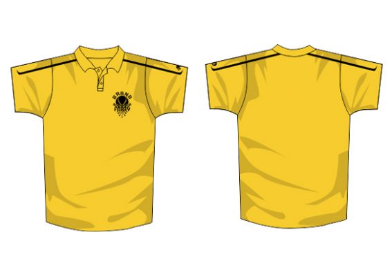 Yellow polo illustration