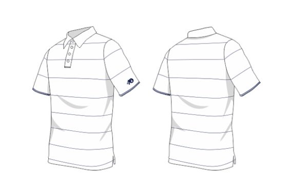 Striped Polo Illustration 46t