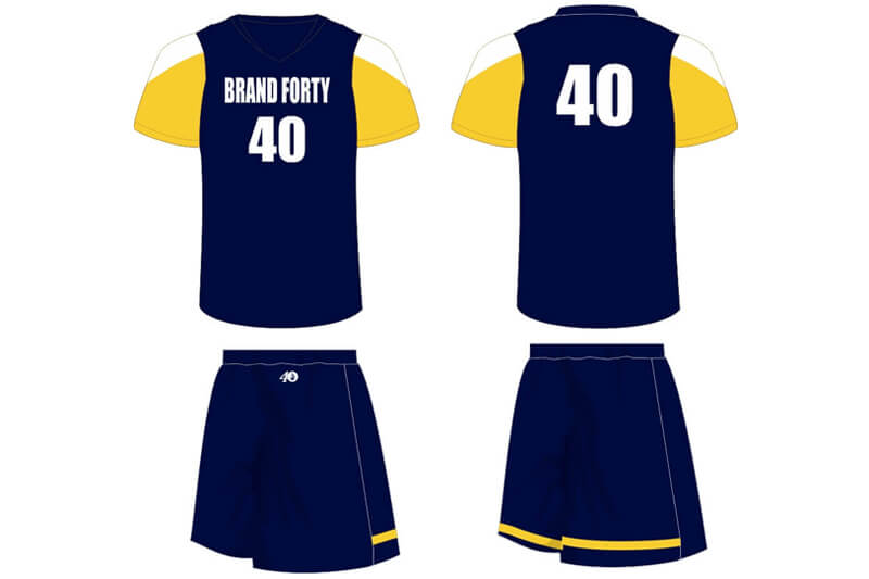 navy and yellow uniform