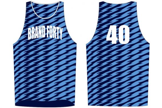 light blue and navy stripe jersey